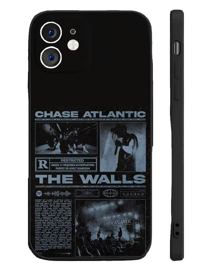 Schutzhülle C-Chase Atlantic Sänger für iPhone 11 bis iPhone 17 Pro Max, Silikon Soft Shell, Schwarz - Bild 5