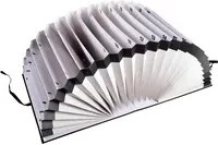 Exacompta Vorordner A4 Display Book mit Kordelzug in Schwarz aus Papier und Kunststoff (FSC-zertifiziert) - Bild 1