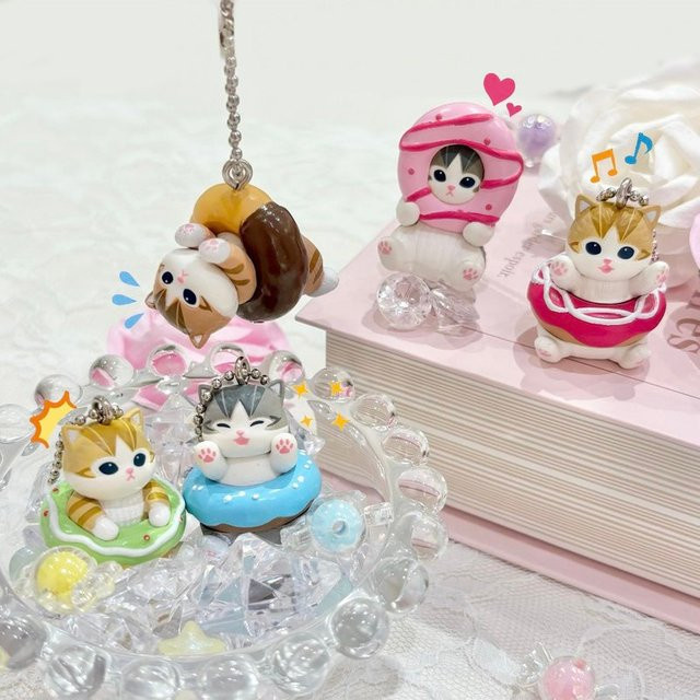 Mofusand Action-Figur-Set, Tier-Kopfbedeckung, PVC-Blindbox, Donut-Stil - Bild 1