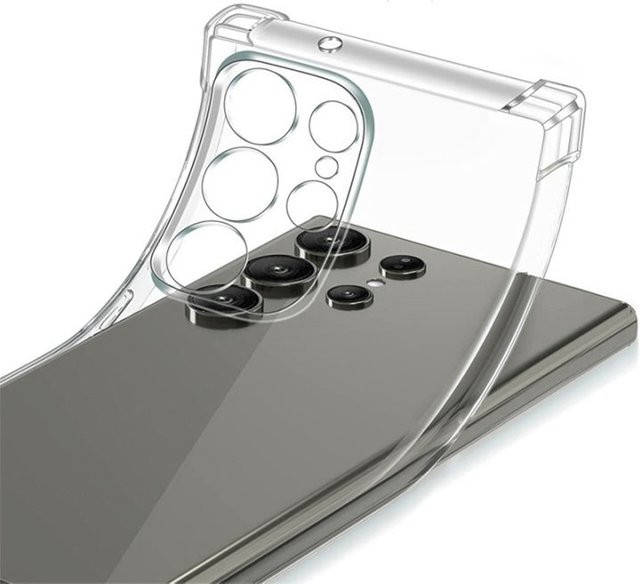 Stoßfeste transparente Schutzhülle für Samsung Galaxy S25 S24 S23 S22 S21 Plus Ultra sowie A56 A55 A54 A53 A52 A36 A34 A33 A32 A14 A13 - Bild 1
