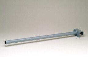 Regalwerk BERT-Trägerarm offen 600 mm aus Stahlblech lackiert in RAL 7001 Silbergrau - Bild 1