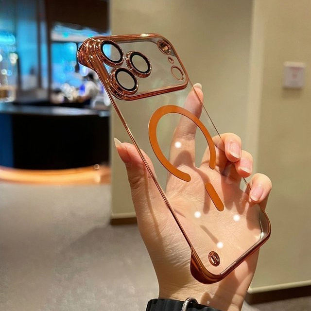 Ultradünne, transparente Handyhülle mit PC-Beschichtung und MagSafe-Kompatibilität für iPhone 17 Pro Max, 16, 15, 14, 13 - Bild 1