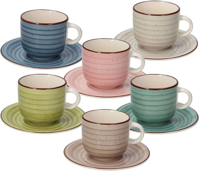 TOGNANA Kaffeebecher Louise Urban Pastel multicolor aus Porzellan - Bild 1
