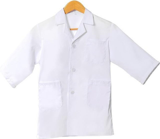 LuxeBead Medizinischer Laborkittel, Weiß, Textil - Bild 1