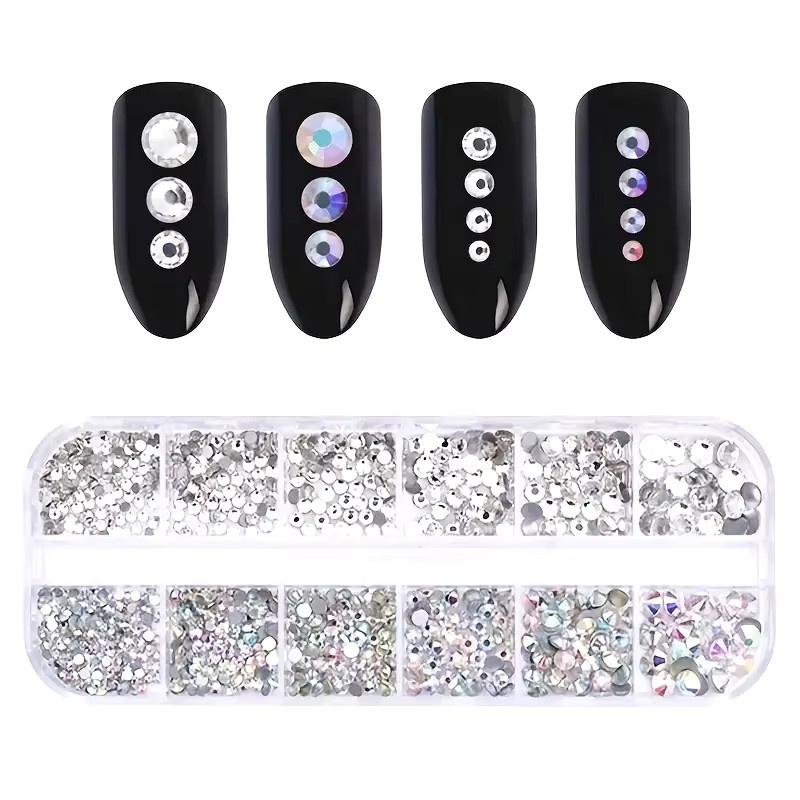 naildazzling Nagel-Strasssteine, AB Clear, Glänzend, Unisex - Bild 6