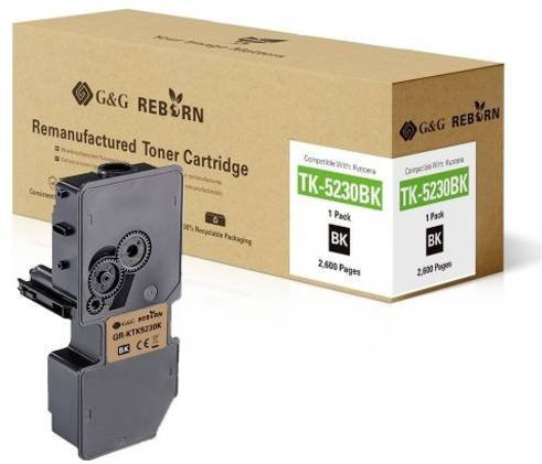 G&G Toner Cartridge Schwarz kompatibel mit Kyocera TK-5230K, remanufactured, 2600 Seiten - Bild 1