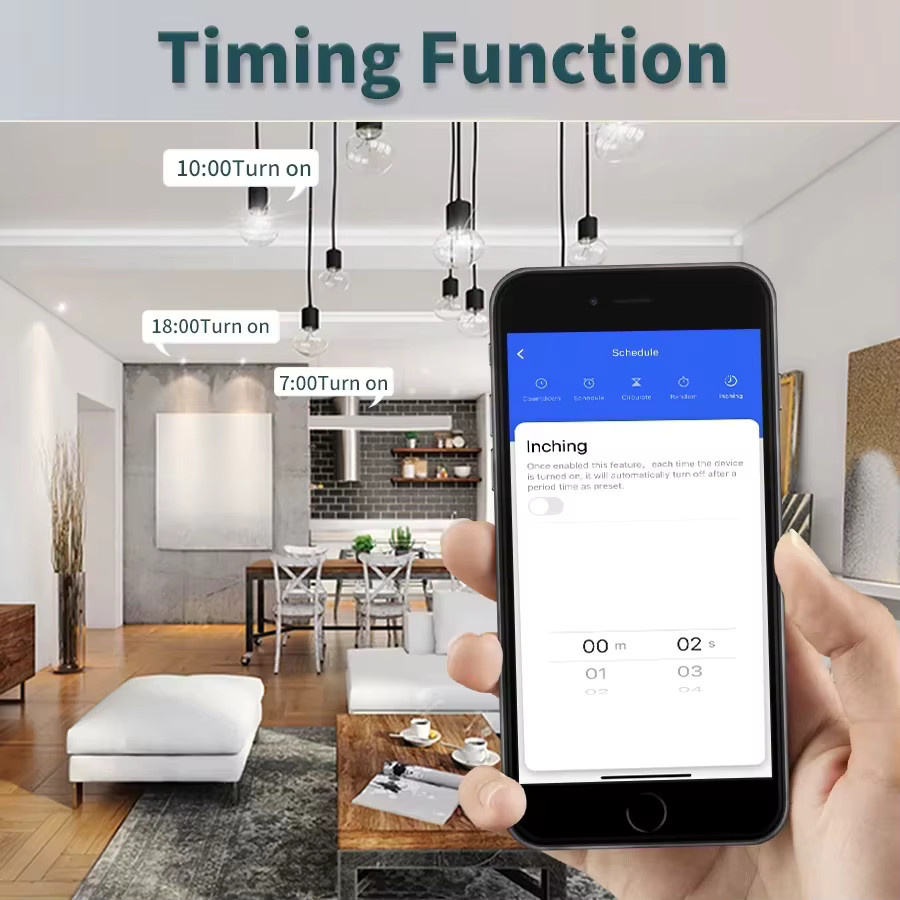 AXUS Tuya Smart WiFi Schalter RF 433 MHz für Beleuchtung, Weiß, Sprachsteuerung mit Alexa und Google Assistant via Smart Life App - Bild 3