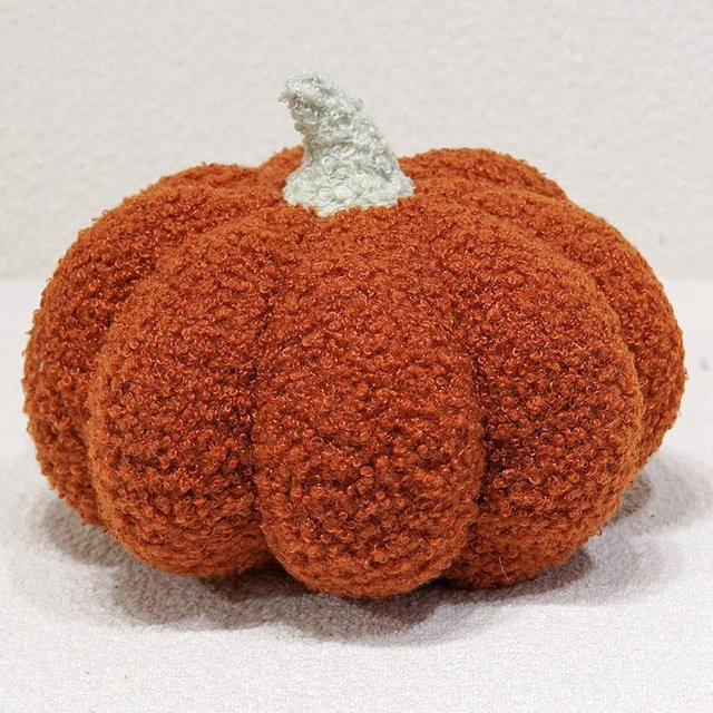 Yiran toy Mehrfarbiges lockiges Kürbis-Plüschkissen, Plüsch / Textil - Bild 1