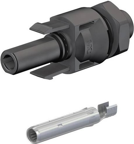 Stäubli MC4 PV-ADBP4-S2/2,5 Steckverbinder Schwarz - Bild 1