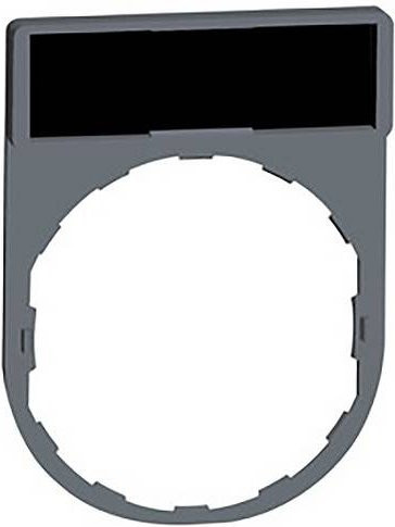 Schneider Electric ZBY2101C0 Schildträger aus Kunststoff in Grau, Schwarz und Rot - Bild 1