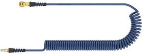 Lüdecke Spiralschlauch aus PU in Blau mit Kupplung und Stecker NW7,2, 8x5 mm, Länge: 3 m - Bild 1