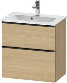Duravit Waschtischunterschrank D-Neo Compact, wandhängend, Weiß/Beige, B: 62,5 cm, T: 37,2 cm - Bild 1