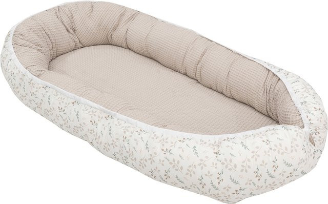 Ullenboom Kuschelnest Waffelpiqué für Babys in Beige, B/T/H: 55 x 95 cm - Bild 1