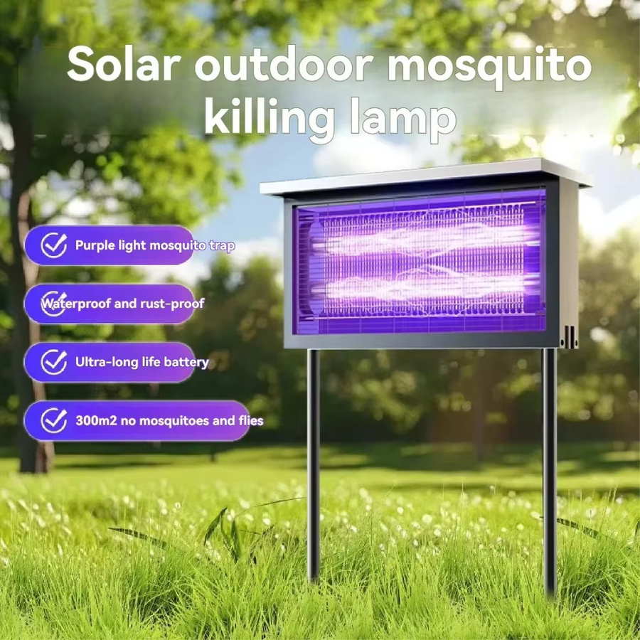 JOYINLED Solar-Mückenvernichtungslampe mit UV-Attraktion, wasserdichte IP65 Außenleuchte für Garten, Hof und Terrasse - Bild 3