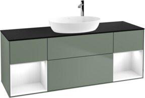 V&B Waschtischunterschrank Finion in Weiß lackiert, Breite: 160 cm, Tiefe: 50,1 cm - Bild 1
