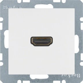 Berker HDMI Steckdose High Definition in Weiß - Bild 1