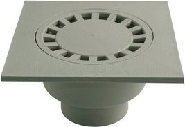 Marley Hofablauf DN 75 in Grau, B/B: 19,7 x 19,7 cm - Bild 1