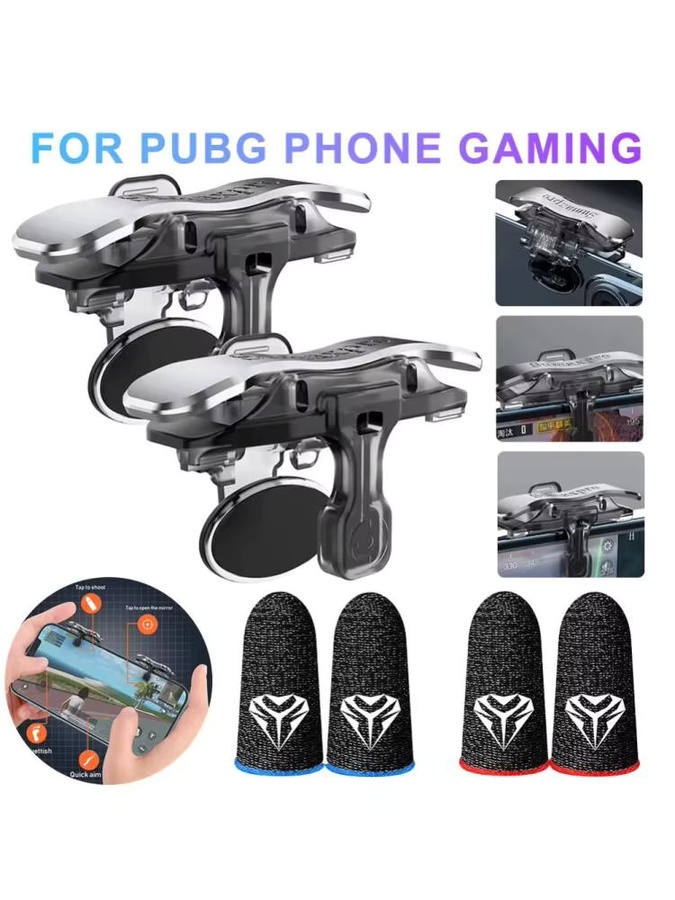 APWIKOGER X8 Mobile Game Trigger Controller für PUBG und Handyspiele mit 6-Finger-Steuerung und L1 R1 Tasten - Bild 5