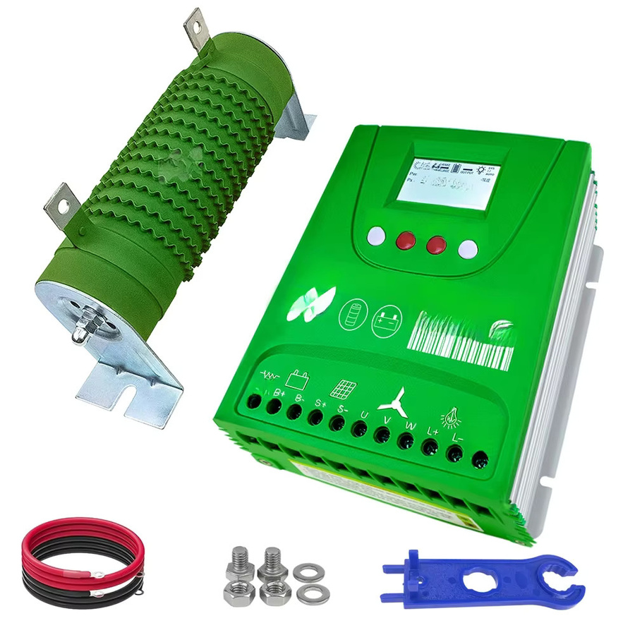 MARS ROCK Hybrid Wind Solar Laderegler MPPT Batterie Equalizer 30A 60A für LiFePO4 Lithium Batterien in Grün - Bild 1