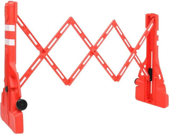 Vidaxl Klappbare Leitbake, Rot, B/H/T: 210 x 50 x 105 cm - Bild 1
