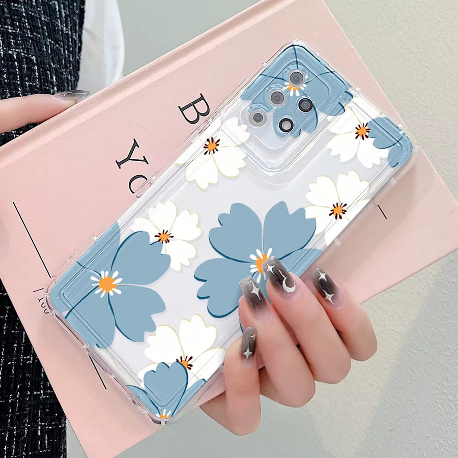 Samsung TPU Blumen Etui in Multicolour für verschiedene Modelle wie A54 5G, A55, S24 Ultra und weitere - Bild 2