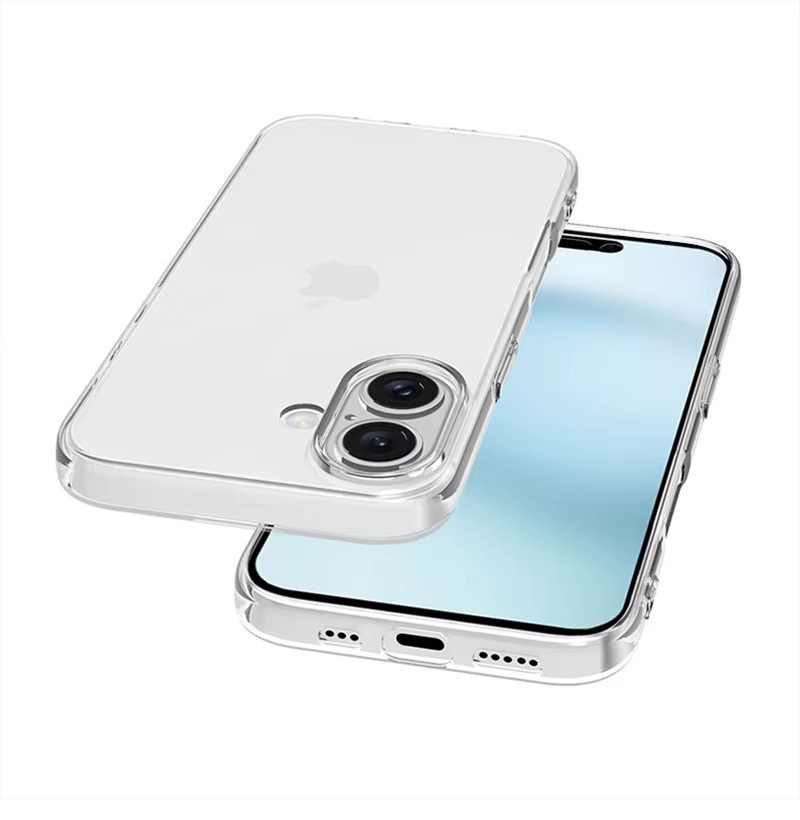Ricestate Ultradünne und transparente Handyhülle aus weichem TPU für iPhone 16, iPhone 16 Pro, iPhone 16 Pro Max und iPhone 16 Plus - Bild 1