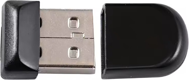 JASTER Super Mini USB-Flash-Speicher aus Metall in Schwarz - Bild 1
