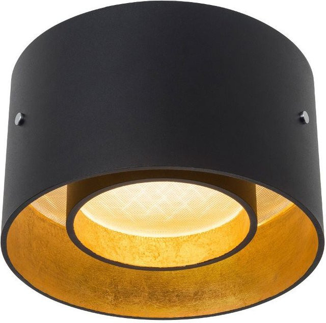 Oligo Trofeo LED-Deckenleuchte in Schwarz Matt und Blattgold mit Tunable White (2200K - 5000K) und Casambi Bluetooth Steuerung - Bild 1