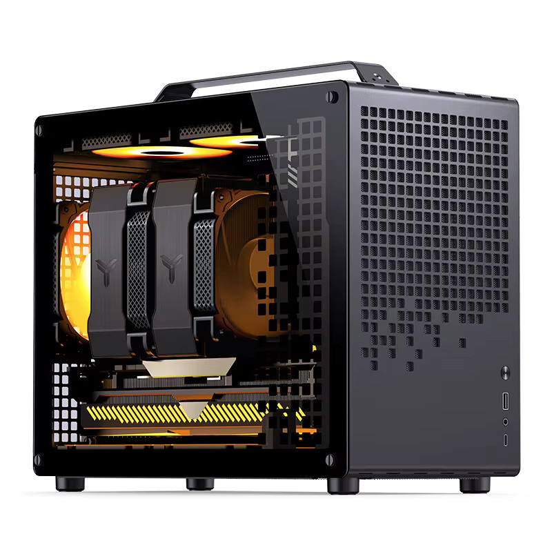 Jonsbo Z20 Mini-ITX und Micro-ATX Computergehäuse in Schwarz mit USB-C Gen2 und 20L Volumen - Bild 2