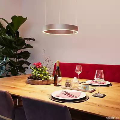 Occhio Mito Sospeso 40 Fix Up Table Pendelleuchte LED in Gold/Messing und Weiß Matt mit extra warmem Licht (2.200-3.500 K) - Bild 1