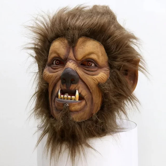Warcraft Maske, Kopfbedeckung, Gummi, Braun - Bild 1