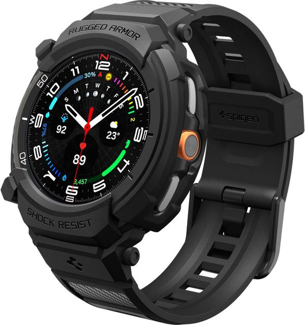 Spigen Hülle für Samsung Galaxy Watch8 Classic, Schwarz, Silikon - Bild 1