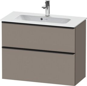 Duravit Waschtischunterschrank D-Neo Compact, wandhängend, weiß/grau matt, B: 81 cm, T: 37,2 cm, H: 62,5 cm - Bild 1