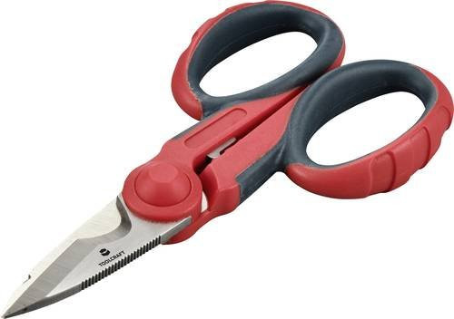 Toolcraft Universalschere TO-9658587 in Rot, 139 mm - Bild 1