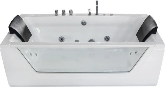 AcquaVapore Whirlpool Badewanne W83-A in Weiß, B/T/H: 180 x 90 x 83 cm - Bild 1