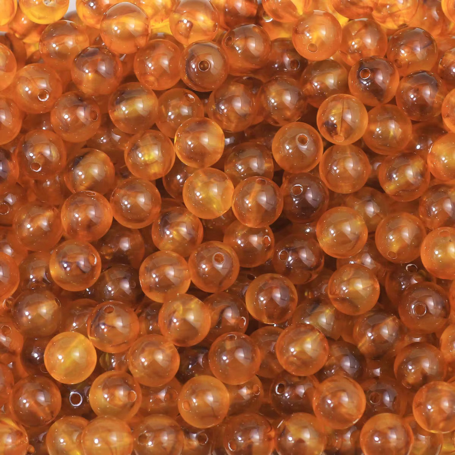 JHNBY Perlenschnüre, Acryl, braun, 8–10 mm - Bild 3