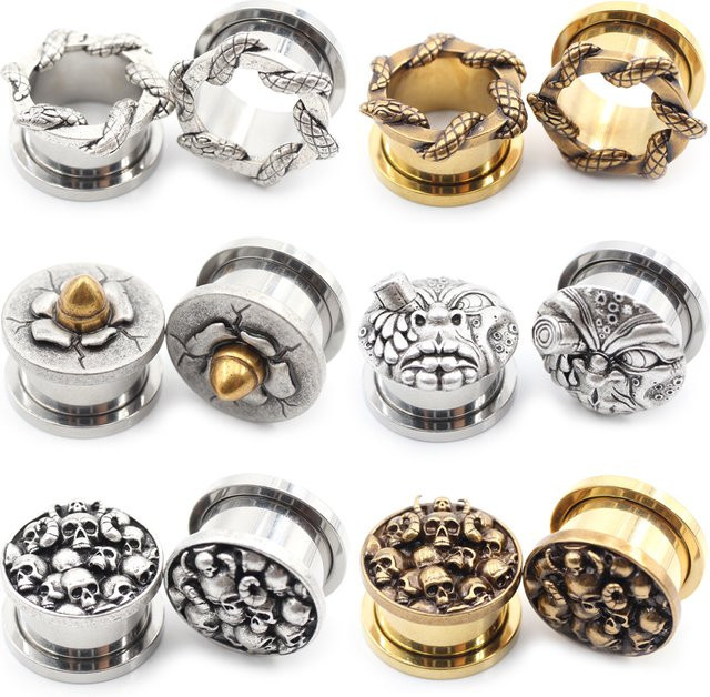 Alisouy Ohrring Piercing, Edelstahl, Silber, Unisex - Bild 1