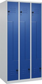 C+P Z-Spind Classic PLUS Garderobenschrank mit 6 Fächern, B/T/H: 90 x 50 x 185 cm, Sicherheits-Drehriegel Verschluss - Bild 1
