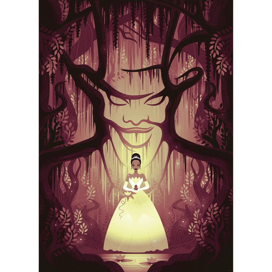 Komar Disney Wandbild Tiana und Dr. Facilier in Gelb, B: 50 cm, H: 70 cm - Bild 2
