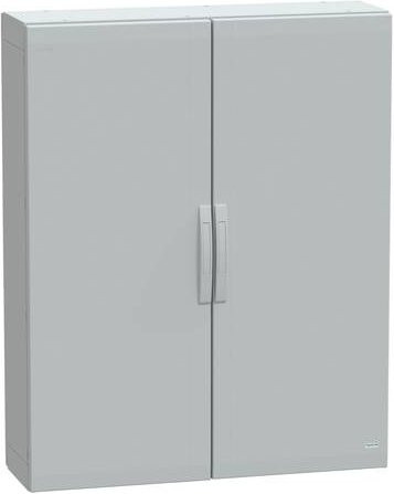 Schneider Electric Polyestergehäuse Bodenstehend PLA in Grau mit Volltüren, IP65, B: 125 cm, T: 100 cm, H: 32 cm - Bild 1