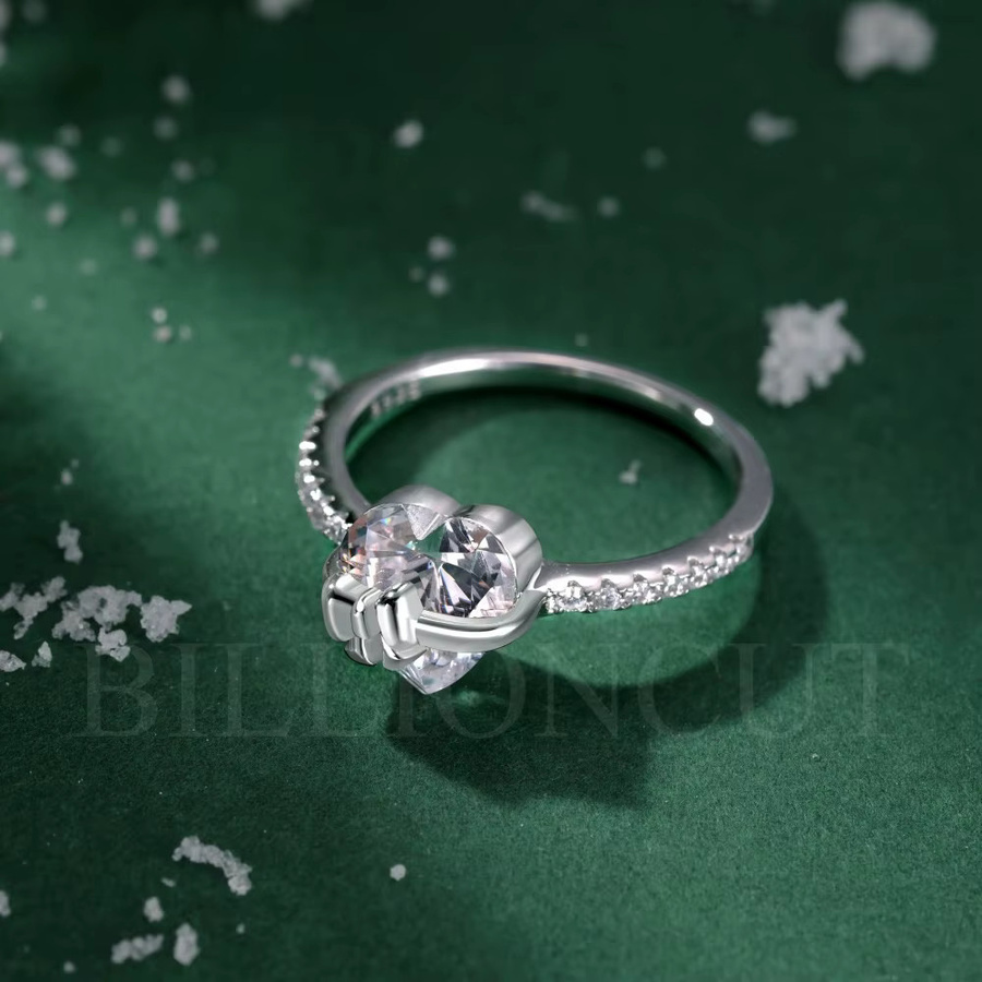 BILLIONCUT Verlobungsring 925 Silber, Zirkonia, Damen - Bild 5