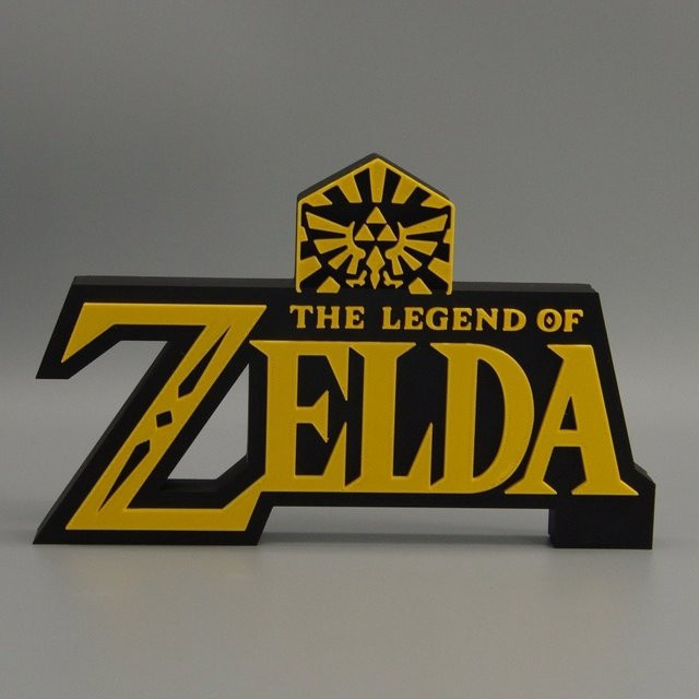 Bandai The Legend of Zelda 3D-Schriftzug Logo, Spiel-Zubehör, Gold, Gelb - Bild 1
