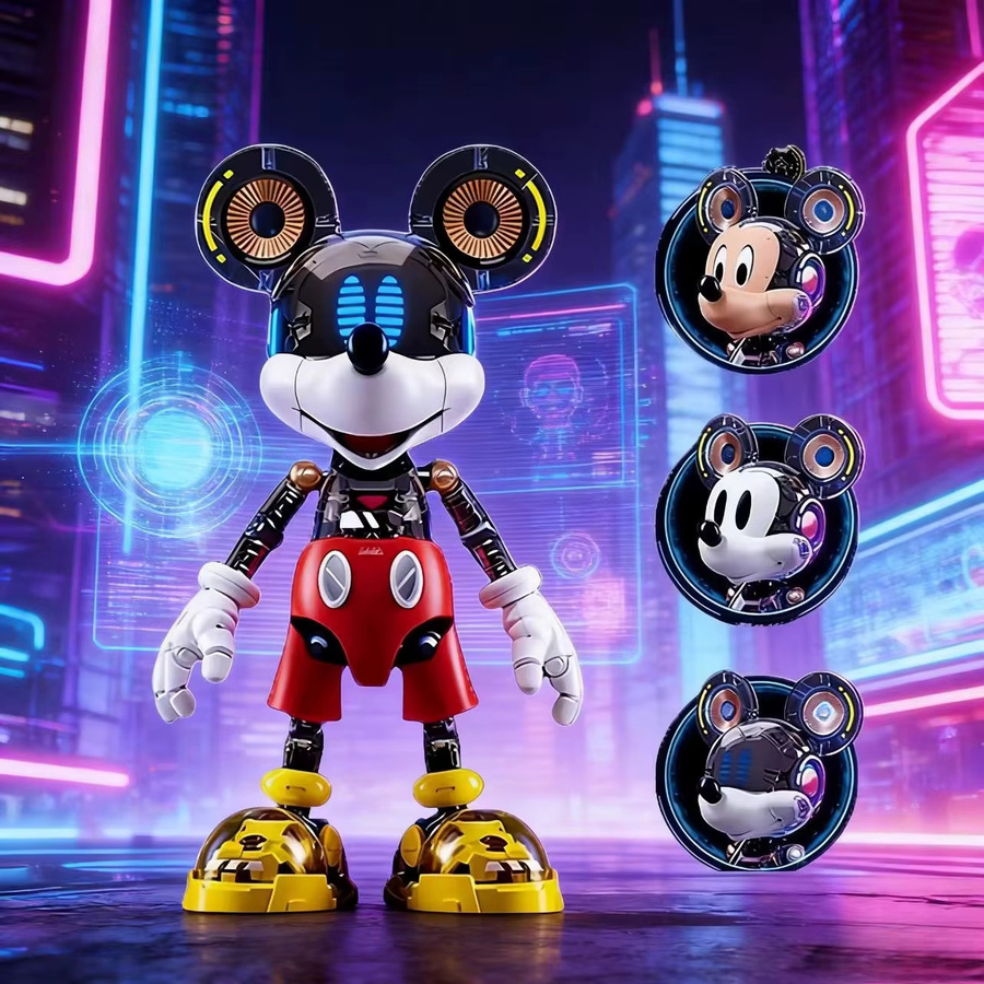 Disney Mickey Donald Duck Actionfiguren, Spielzeugset, Kunststoff - Bild 1