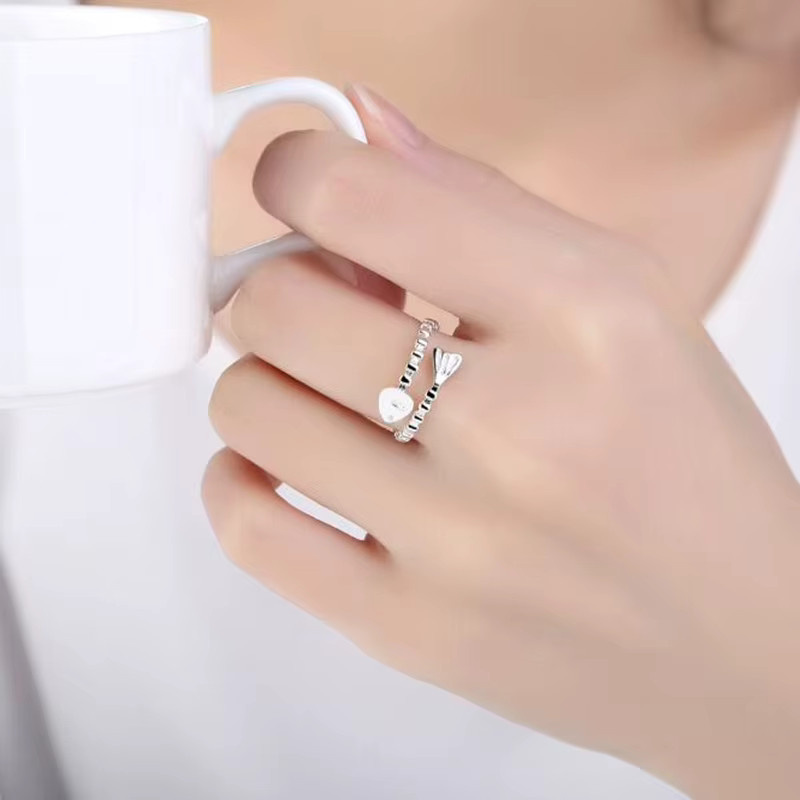 GaGa-Duck Ring, 925 Silber, Fisch Knochen, Damen - Bild 2