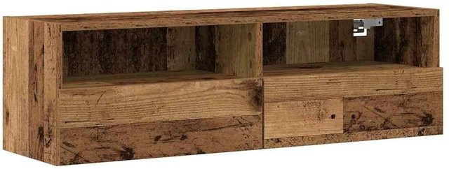 vidaXL TV-Wandregal modern aus Holzwerkstoff in Braun, B/T/H: 100 x 30 x 30 cm - Bild 1