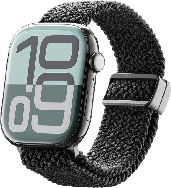 CellularLine Uhrenarmband Nylon, Schwarz, Unisex, 38/40/41/42mm - Bild 1