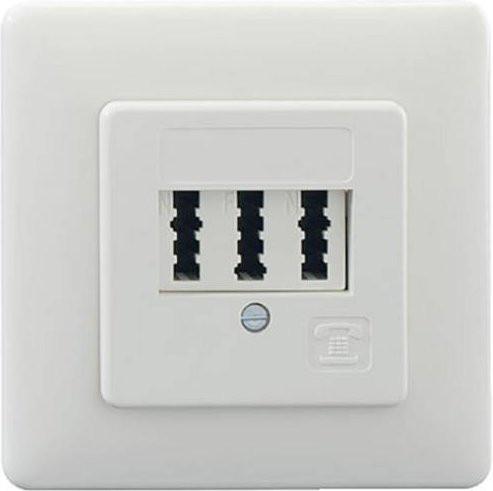 Rutenbeck TAE 3X6 NFN Telefondose Unterputz in Weiß - Bild 1