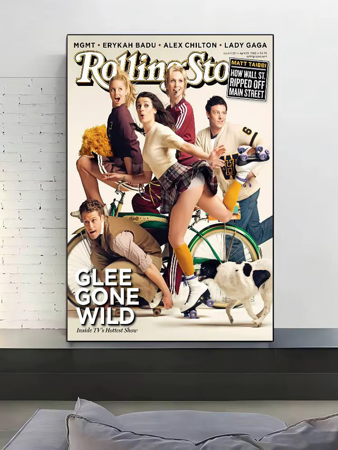 Glee Poster Bilibili Wandkunst-Aufkleber im Retro-Design, Mehrfarbig, Rechteckig - Bild 6