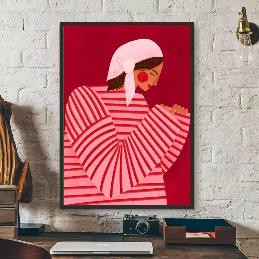 Modernes Poster S-Sofia Lind Art von Einfachheit in Multicolor als Wandkunst für dein Zuhause oder Büro - Bild 6