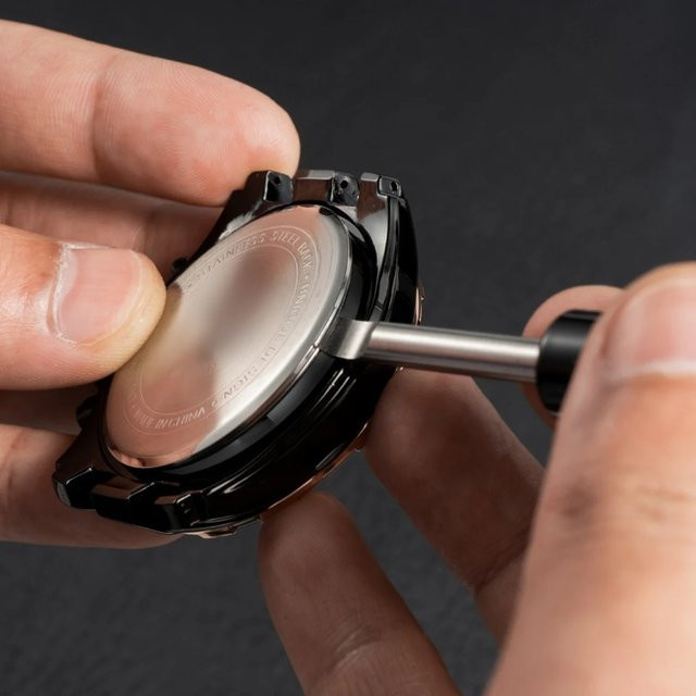 TINUORA Uhr Reparatur Werkzeug, Edelstahl, Schwarz - Bild 1